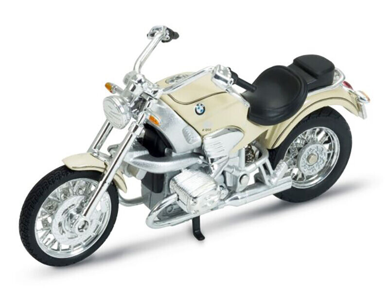 Welly Motocykl BMW R1200C 1:18 krémový